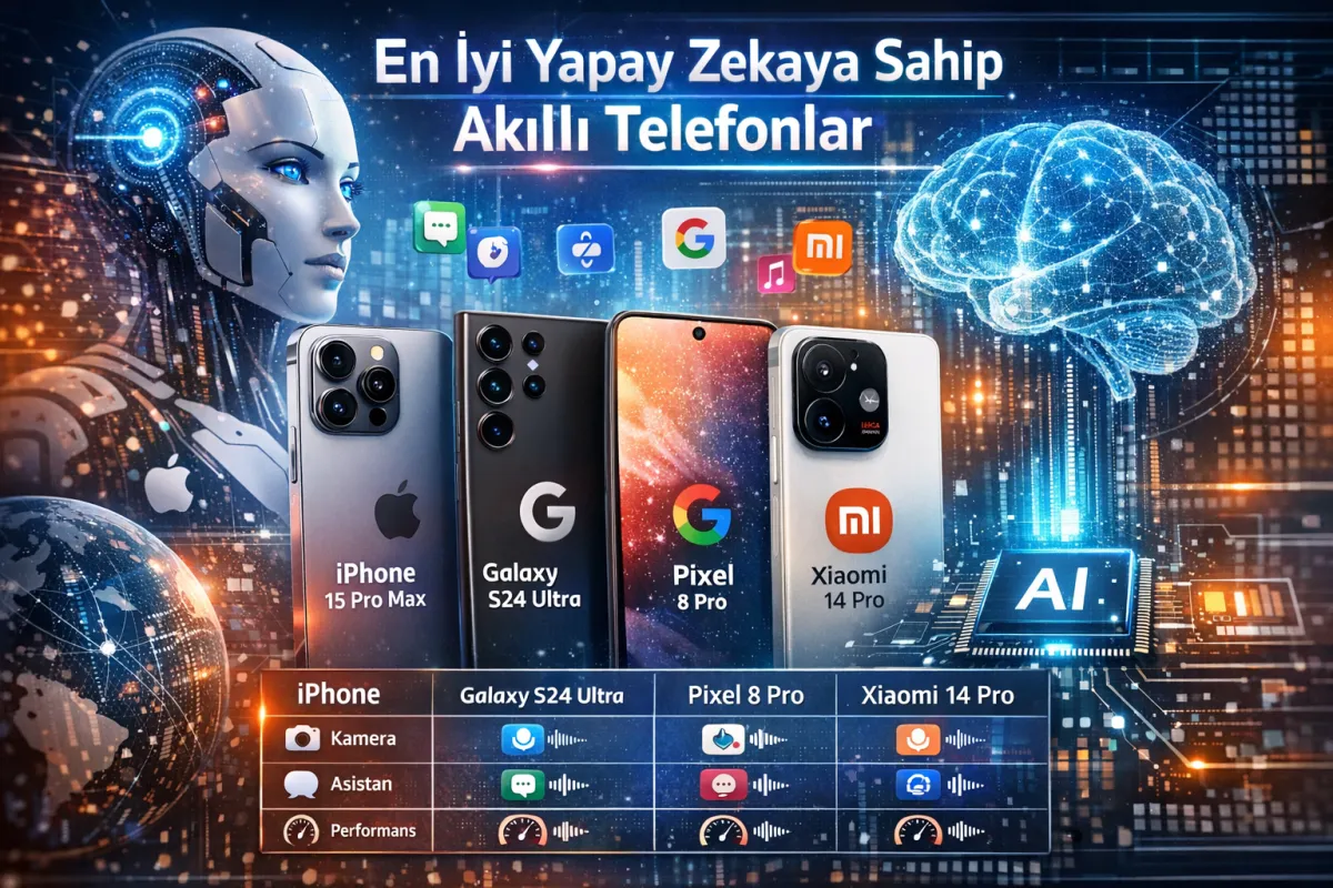 En İyi Yapay Zekaya Sahip Akıllı Telefonlar: 2026’nın Öne Çıkan Modelleri